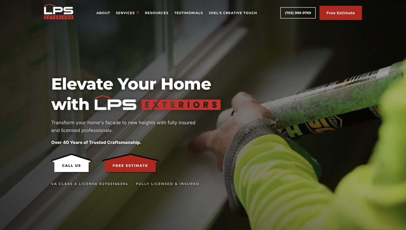 LPS Exteriors website